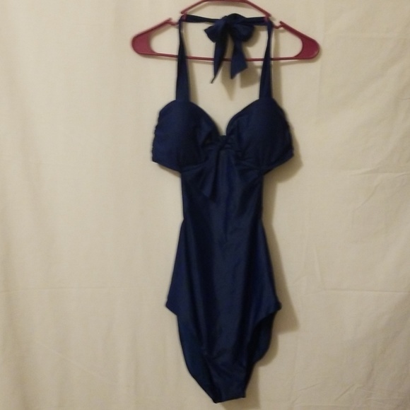 Shade & Shore Other - Shade & Shore One Piece Navy Blue & Gold Sz 12